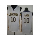 nba los angeles lakers #10 unveil steve nash white[revolution 30]