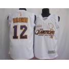 nba los angeles lakers #12 brown white(commemorative edition)