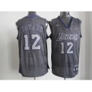 nba los angeles lakers #12 dwight howard grey[lights check]