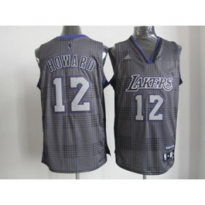 nba los angeles lakers #12 dwight howard grey[lights check]