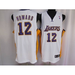 nba los angeles lakers #12 dwight howard white jerseys  [howard]