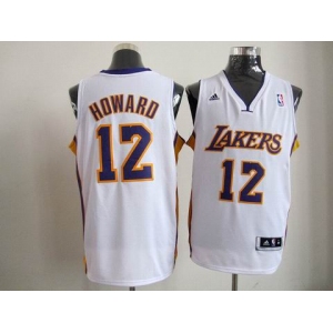 nba los angeles lakers #12 dwight howard white[howard][revolution 30 swingman]