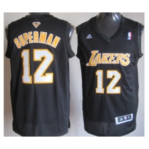 nba los angeles lakers #12 superman black[revolution 30 swingman][superman]