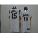 nba los angeles lakers #15 artest white