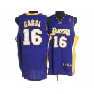 nba los angeles lakers #16 gasol blue