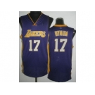 nba los angeles lakers #17 bynum purple[revolution 30]