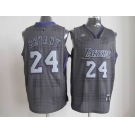 nba los angeles lakers #24 bryant black/grey[2012]
