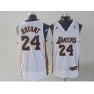 nba los angeles lakers #24 bryant white(fans edition)
