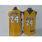 nba los angeles lakers #24 bryant yellow(fans edition)
