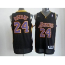 nba los angeles lakers #24 kobe bryant blackpurple[revolution 30 swingman]