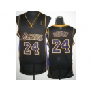 nba los angeles lakers #24 kobe bryant black[revolution 30][purple number]