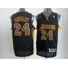 nba los angeles lakers #24 kobe bryant blackyellow[revolution 30 swingman]