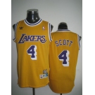 nba los angeles lakers #4 scott m&n yellow