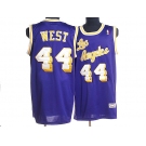 nba los angeles lakers #44 west m&n purple