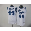 nba los angeles lakers #44 west white