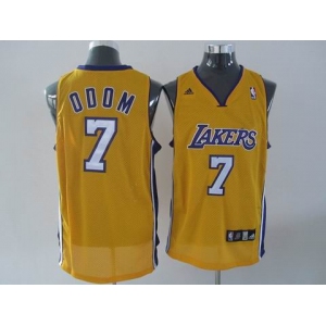 nba los angeles lakers #7 odom yellow(fans edition)