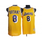 nba los angeles lakers #8 bryant m&n yellow