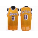 nba los angeles lakers #8 bryant yellow(fans edition)