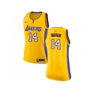 Women Nike Los Angeles Lakers #14 Brandon Ingram Gold NBA Swingman Icon Edition Jersey