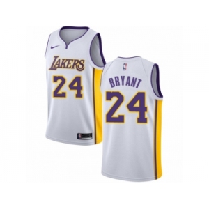 Women Nike Los Angeles Lakers #24 Kobe Bryant Authentic White NBA Jersey - Association Edition
