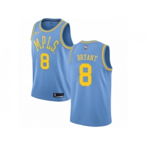 Women Nike Los Angeles Lakers #8 Kobe Bryant Authentic Blue Hardwood Classics NBA Jersey