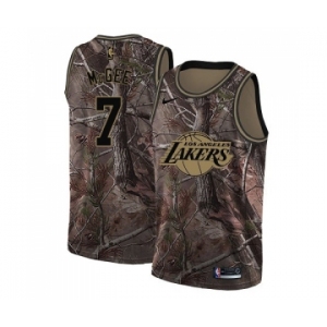 Women's Nike Los Angeles Lakers #1 JaVale McGee Swingman Camo Realtree Collection NBA Jersey