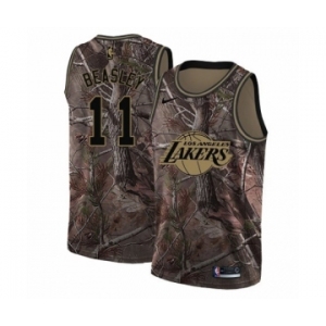 Women's Nike Los Angeles Lakers #11 Michael Beasley Swingman Camo Realtree Collection NBA Jersey