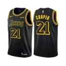 Women's Nike Los Angeles Lakers #21 Michael Cooper Swingman Black NBA Jersey - City Edition