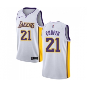 Women's Nike Los Angeles Lakers #21 Michael Cooper Swingman White NBA Jersey - Association Edition
