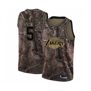 Women's Nike Los Angeles Lakers #22 Elgin Baylor Swingman Camo Realtree Collection NBA Jersey