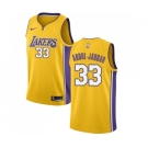 Women's Nike Los Angeles Lakers #33 Kareem Abdul-Jabbar Swingman Gold Home NBA Jersey - Icon Edition