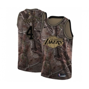 Women's Nike Los Angeles Lakers #4 Byron Scott Swingman Camo Realtree Collection NBA Jersey