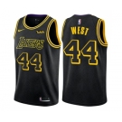 Women's Nike Los Angeles Lakers #44 Jerry West Swingman Black NBA Jersey - City Edition