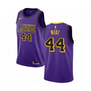 Women's Nike Los Angeles Lakers #44 Jerry West Swingman Purple NBA Jersey - City Edition