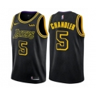 Women's Nike Los Angeles Lakers #5 Tyson Chandler Swingman Black NBA Jersey - City Edition