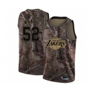 Women's Nike Los Angeles Lakers #52 Jamaal Wilkes Swingman Camo Realtree Collection NBA Jersey