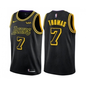 Women's Nike Los Angeles Lakers #7 Isaiah Thomas Swingman Black NBA Jersey - City Edition