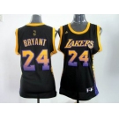 women nba jerseys los angeles lakers #24 bryant black[limited edition]