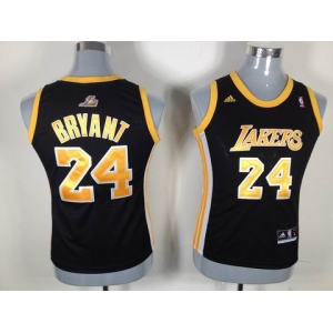 women nba jerseys los angeles lakers #24 bryant black[yellow number]