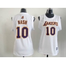 women nba los angeles lakers #10 nash white