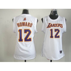 women nba los angeles lakers #12 dwight howard white