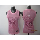 women nba los angeles lakers #24 bryant pink