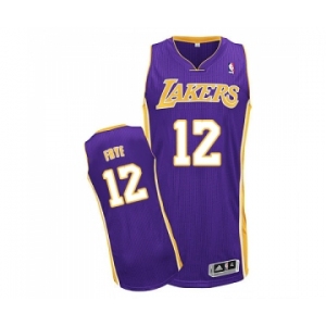 Youth Adidas Los Angeles Lakers #12 Channing Frye Authentic Purple Road NBA Jersey