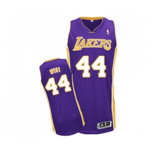 Youth Adidas Los Angeles Lakers #44 Jerry West Authentic Purple Road NBA Jersey