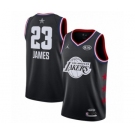 Youth Los Angeles Lakers #23 LeBron James Swingman Black 2019 All-Star Game Basketball Jersey