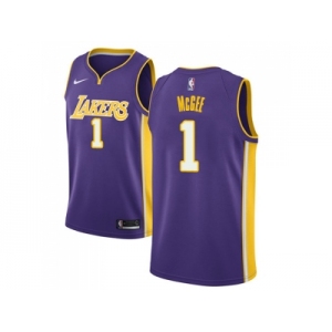 Youth Nike Los Angeles Lakers #1 JaVale McGee Purple NBA Swingman Statement Edition Jersey