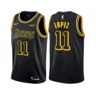 Youth Nike Los Angeles Lakers #11 Brook Lopez Swingman Black NBA Jersey - City Edition