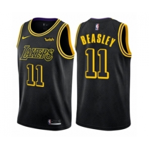 Youth Nike Los Angeles Lakers #11 Michael Beasley Swingman Black NBA Jersey - City Edition