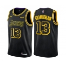 Youth Nike Los Angeles Lakers #13 Wilt Chamberlain Swingman Black NBA Jersey - City Edition