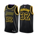 Youth Nike Los Angeles Lakers #32 Magic Johnson Swingman Black NBA Jersey - City Edition